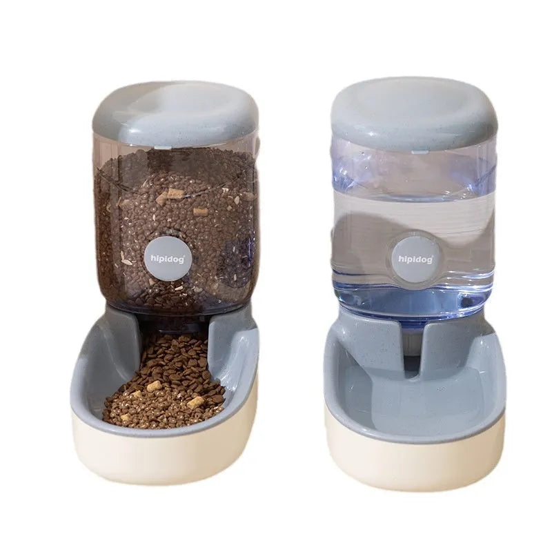 Second generation automatic pet water fountain and feeder with 3.8 litre capacity in grey, blue, pink or green