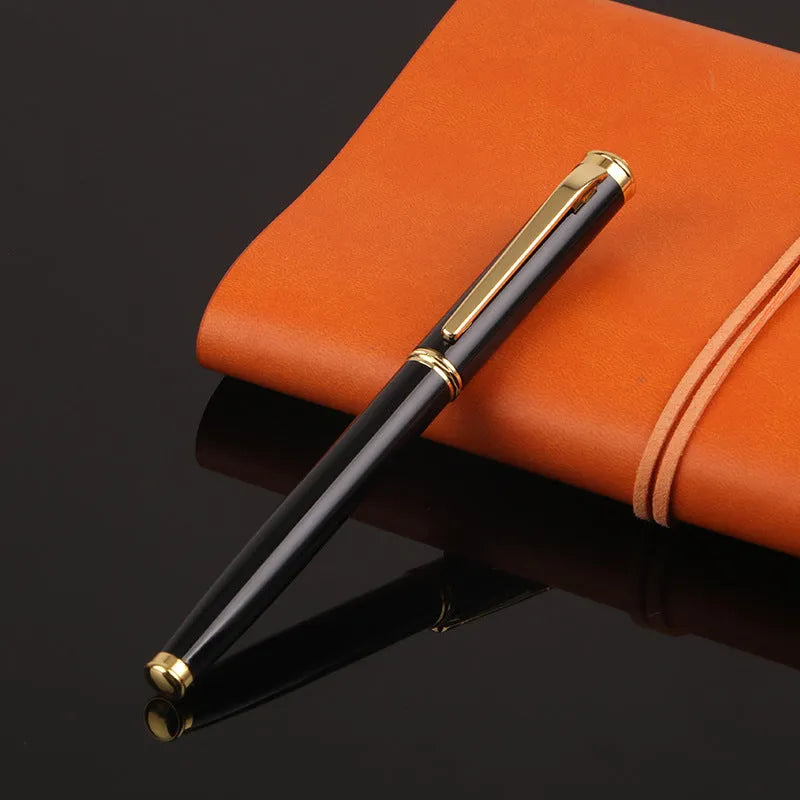 Red and black metal ballpoint pens with 0.5mm Iridium tips for business and student writing