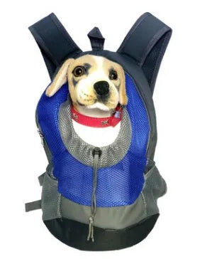 Breathable nylon pet backpack for small dogs and cats under 20 kg, available in seven colours and sizes L and S
