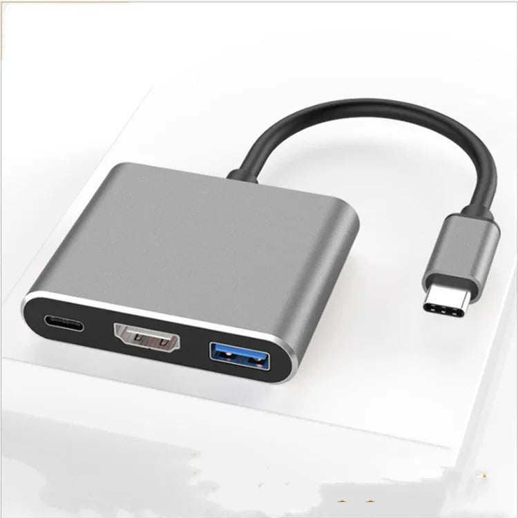 11-in-1 USB C hub adapter with HDMI VGA USB 3.0 Ethernet PD and card reader ports, metal casing