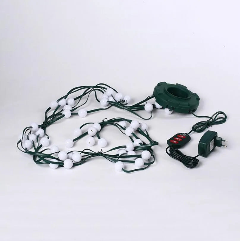 64 LED Christmas tree lights on 1.8 metre string with button control for dimming and colour change