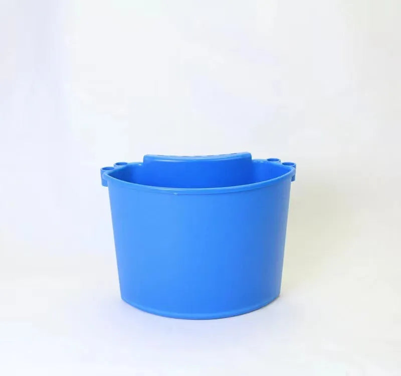 PP plastic car washing bucket available in black, red, blue, or pink colours for vehicle cleaning