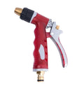 Copper high pressure water gun with blue aluminium body and twist-adjustable spray nozzle for car washing and gardening