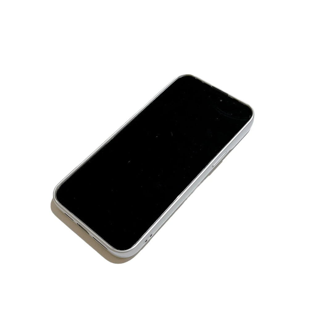 Pebble TPU iPhone case with lens protector in black, brown, silver, or white for iPhone 11 to 15 Pro Max