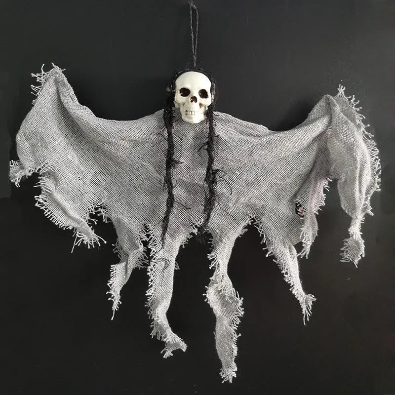 Halloween skull decoration bleeding horror cloth hanging 30x35cm corpse pattern