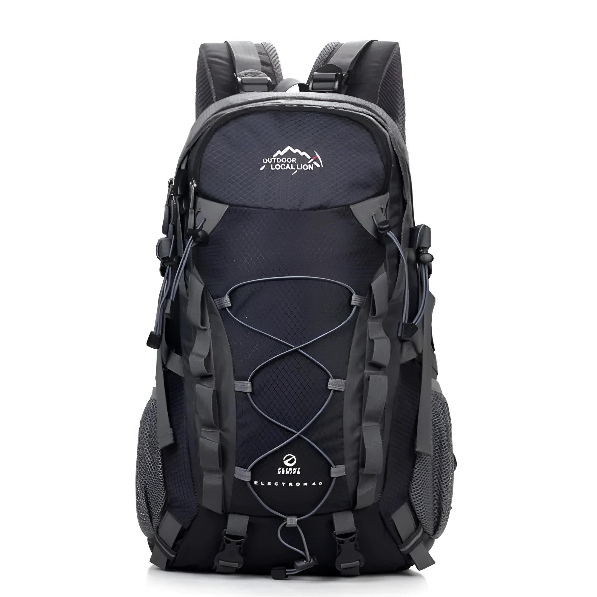 Polyester leisure backpack in green colour with 20-35 litre capacity for outdoor activities