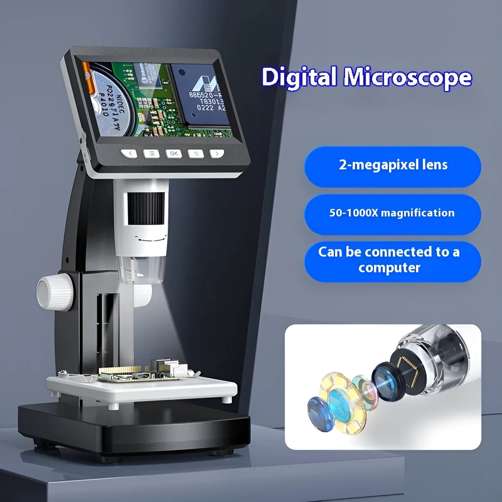 HD digital microscope model inskam306 with 100x magnification and no eyepiece for phone repair