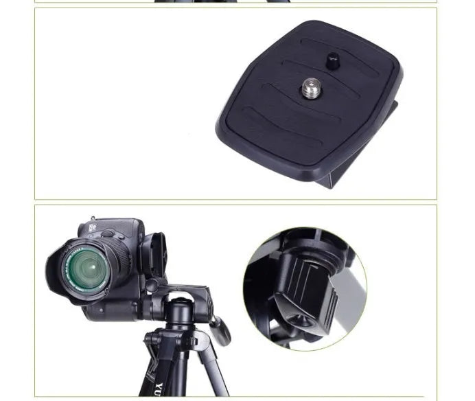 Yunteng 668 black magnesium alloy tripod extended to 150cm with 3D damping pan tilt head