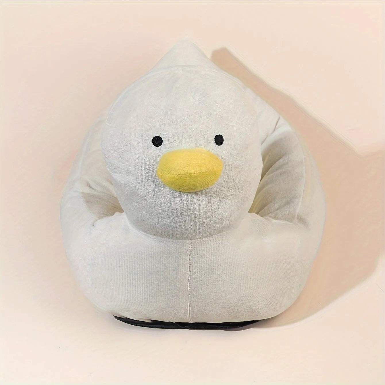 Blue duck-shaped pet bed for small dogs and cats with soft polyester material