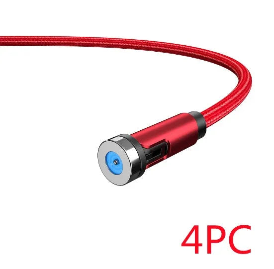 Essager 360-degree rotating magnetic charging cable with aluminium alloy connectors and nylon braid