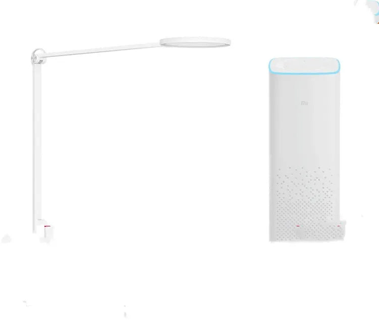 ProLED folding desk lamp with adjustable smart controls on a wooden desk.