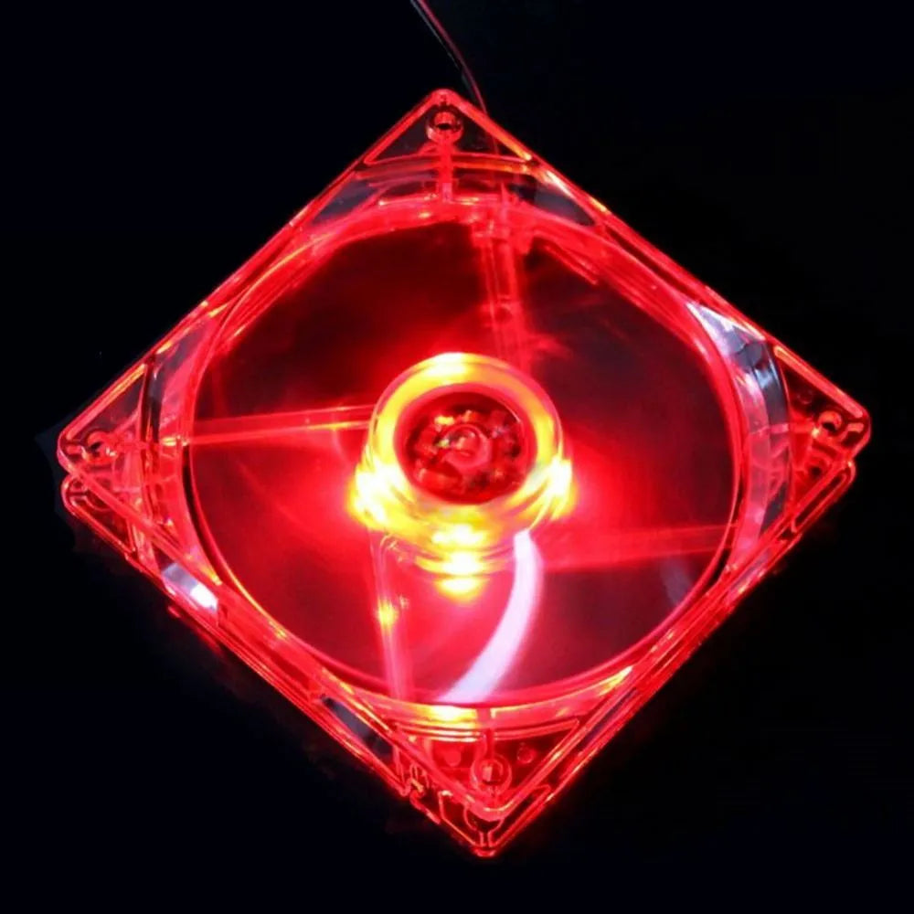 120mm blue LED PC cooling fan with 4-pin connector and 30cm cable for computer case