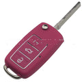 Volkswagen Jetta Golf car key shell replacement case showing five colour options