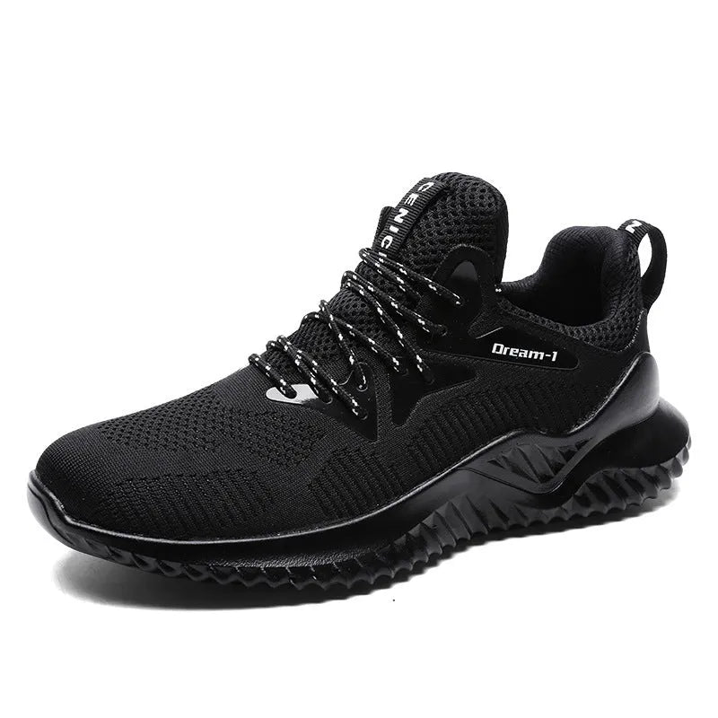 Breathable running shoes with mesh upper and front strap in multiple colour options