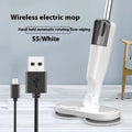 Wireless floor cleaning machine in S5 Green colour sweeps and mops with USB charging cable