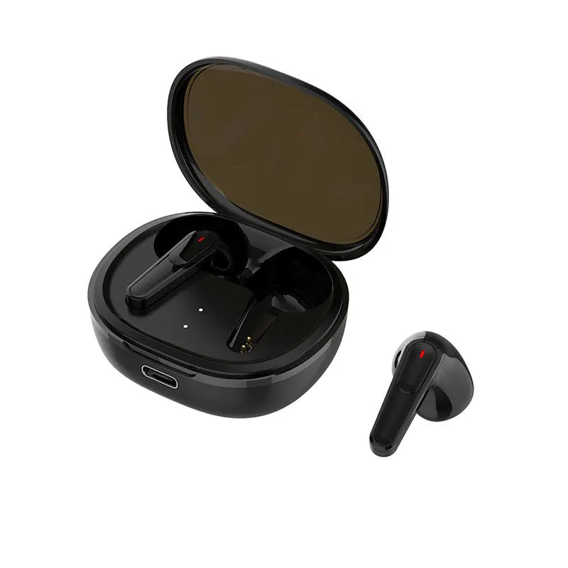 Black PRO30 Bluetooth in-ear headset with noise reduction feature