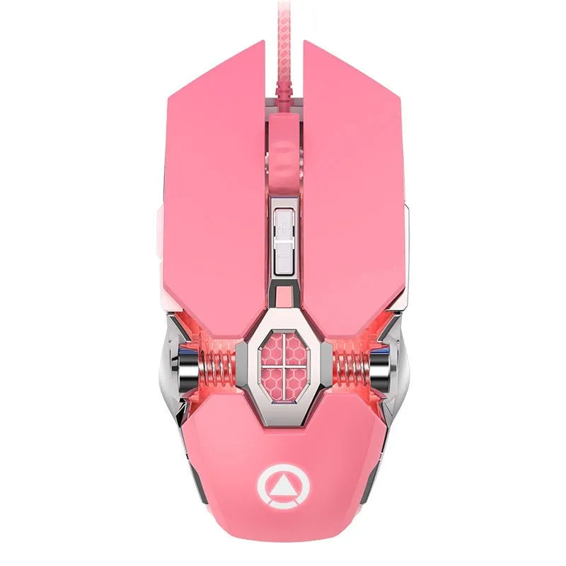Wired USB gaming mouse with 1.5m cable, 135x78x32mm, silent or audio version options