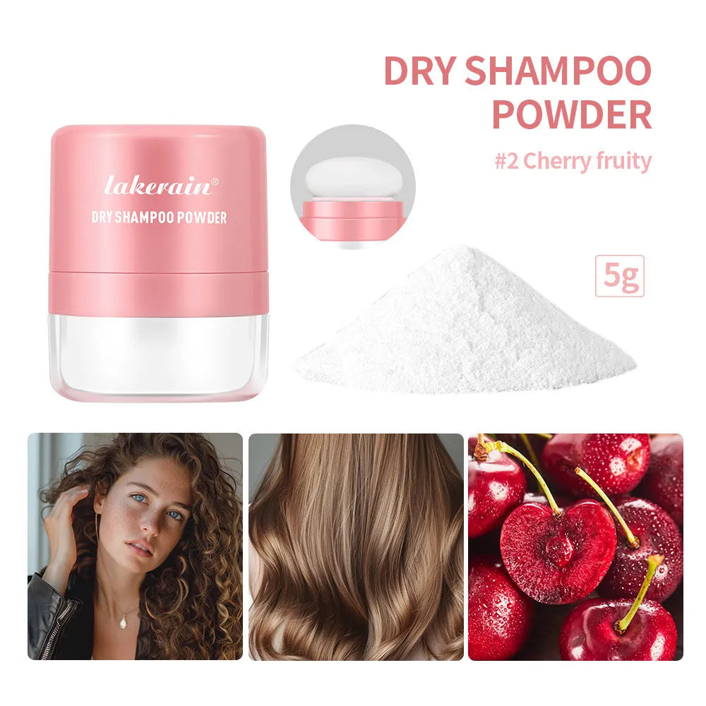 5g disposable dry shampoo powder kit with sponge applicator headband mirror