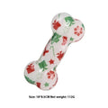 Printed bone TPR material nibbling sound toy for dogs in Christmas red colour