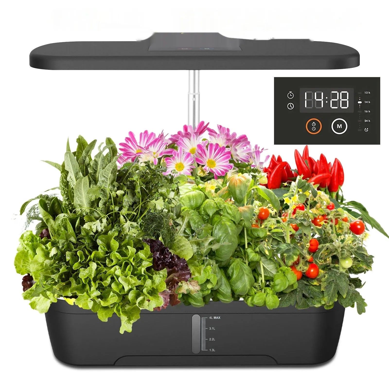 Household supplementary light sunlight plant growth lamp with 60 LED beads and PVC shell