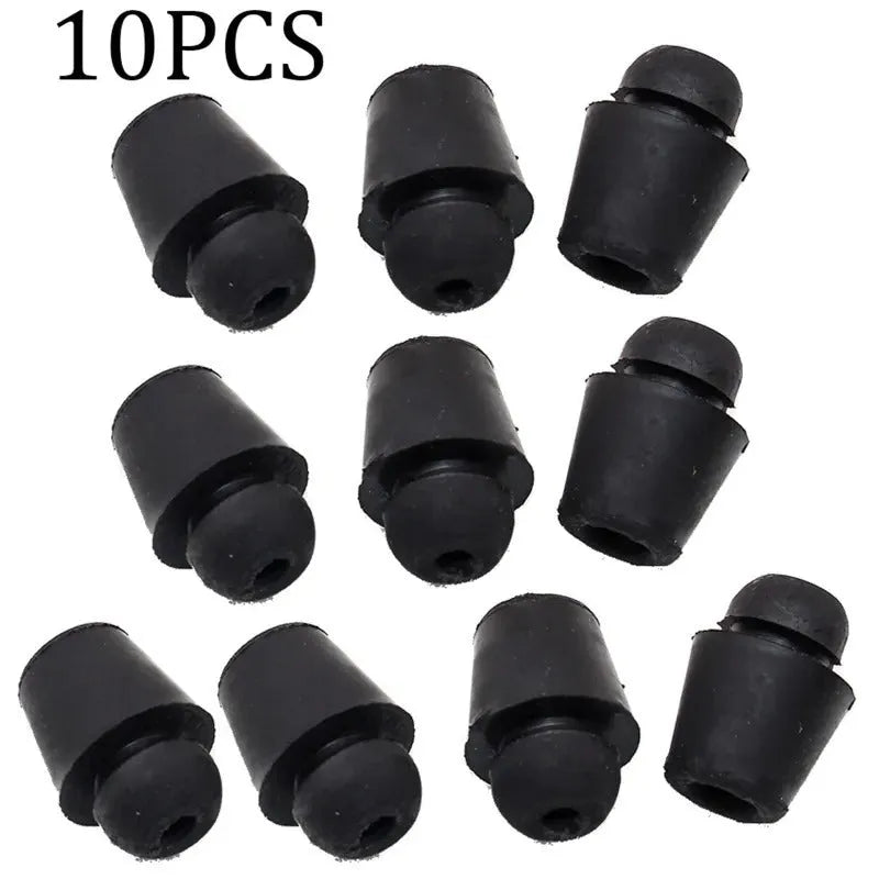 10 rubber automobile buckle damping clips in colour X16 for vehicle boot compartment shock absorption
