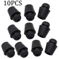 10 rubber automobile buckle damping clips in colour X16 for vehicle boot compartment shock absorption