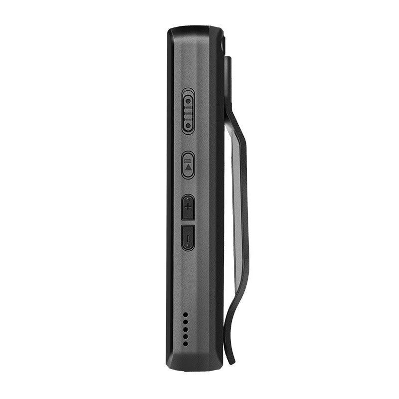 DSJ-S11 HD night vision body worn camera with 160-degree wide-angle lens and 1.3-inch display on a reflective surface