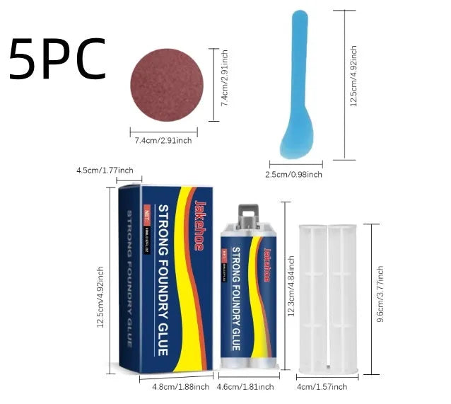 85ml metal sealant epoxy kit for stainless steel, copper and aluminium bonding with tools