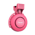 TWOOC T-002 black bicycle electronic horn with wired switch mounted on handlebar, USB rechargeable, 110-120db splash proof
