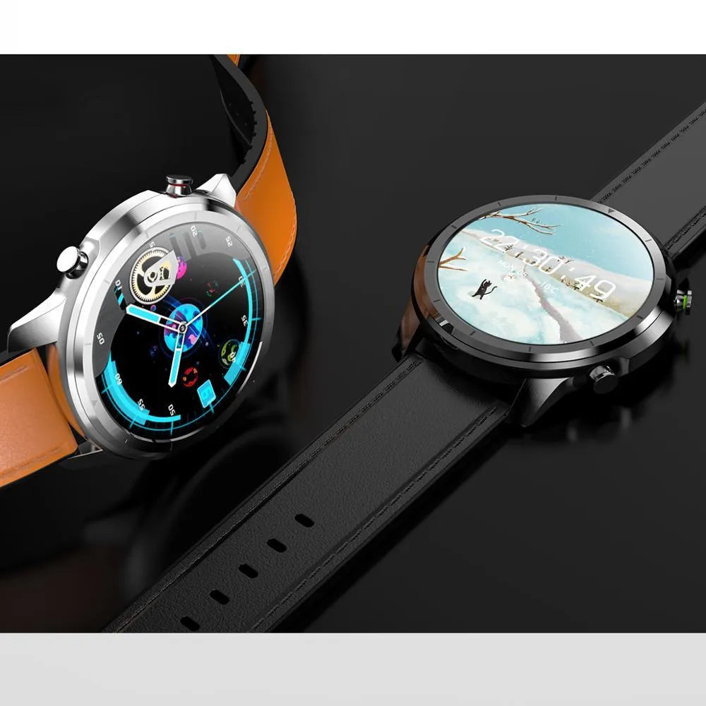 LEMFO LF26 smart bracelet with 1.3-inch screen shown in black, brown and silver colour options