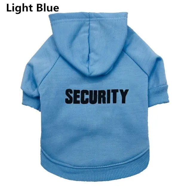 Fleece pet sweater for small dogs in gray with security fit for winter walks