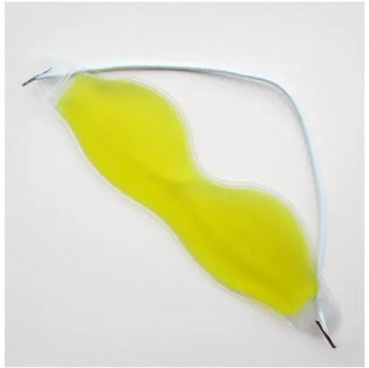 Gel ice eyeshade cooling eye mask in blue, size 16 by 5 centimetres, for eye fatigue relief