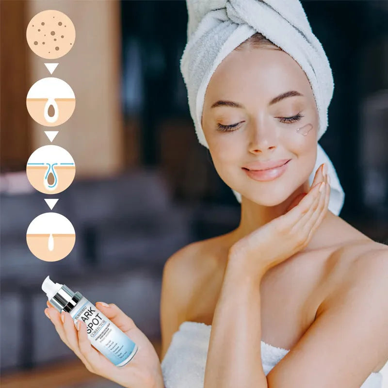 Spot lightening essence bottle for brightening and moisturising universal skin types