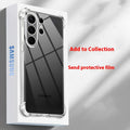 Transparent silicone phone case with airbag corners for Samsung Galaxy phones