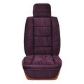 Winter short plush car seat cushion in multiple colour options including grey, beige, and black
