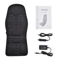 Black electric cervical vertebra car kneading instrument with wireless remote control.