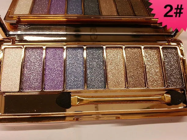 Bear Winnie nine colour diamond bright eye shadow palette with eight style options, 90g weight