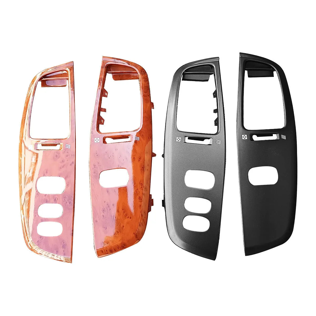Peach wood coloured ABS plastic car dashboard air outlet panel decorative cover