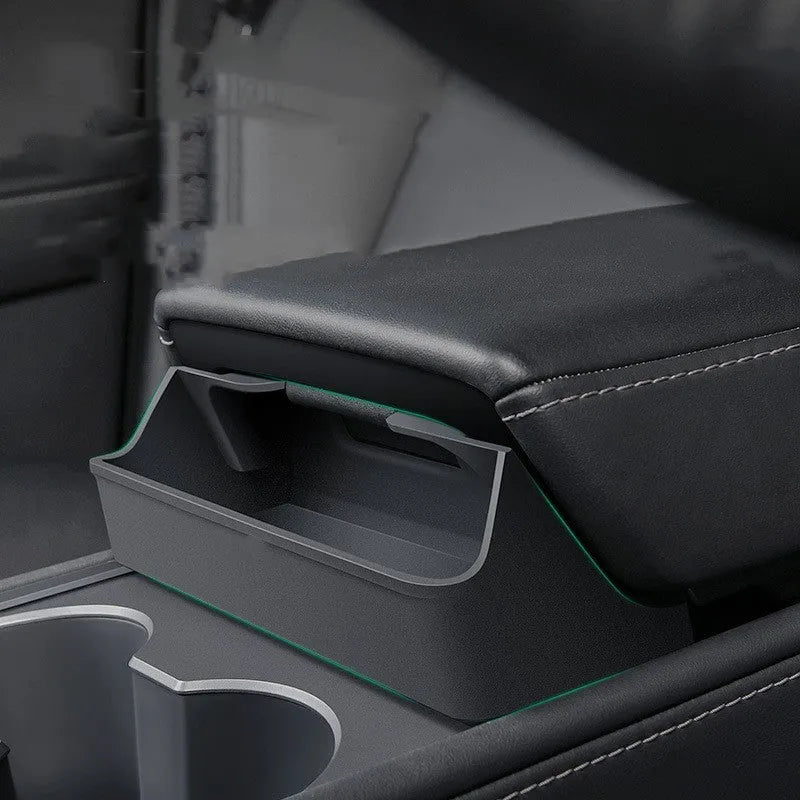 Black silicone glasses case accessory for Tesla Model 3 and Y armrest box