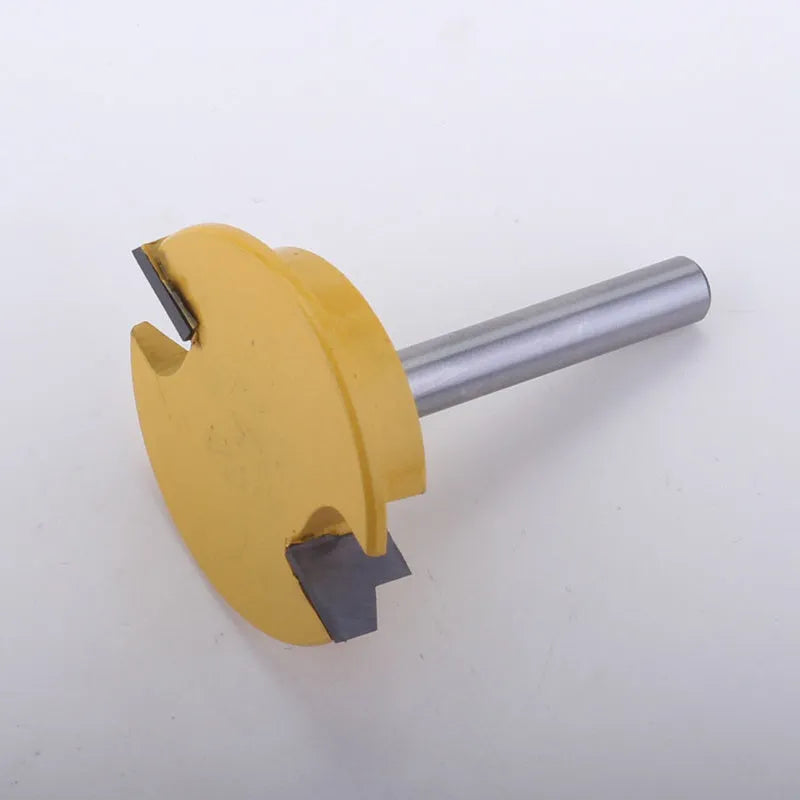 CHWJW 8mm shank straight rail and stile router bit in yellow with hard alloy body for woodworking