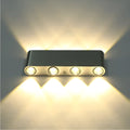 Modern aluminium LED wall lamp with compact 180x60x30mm dimensions for corridor and TV background lighting