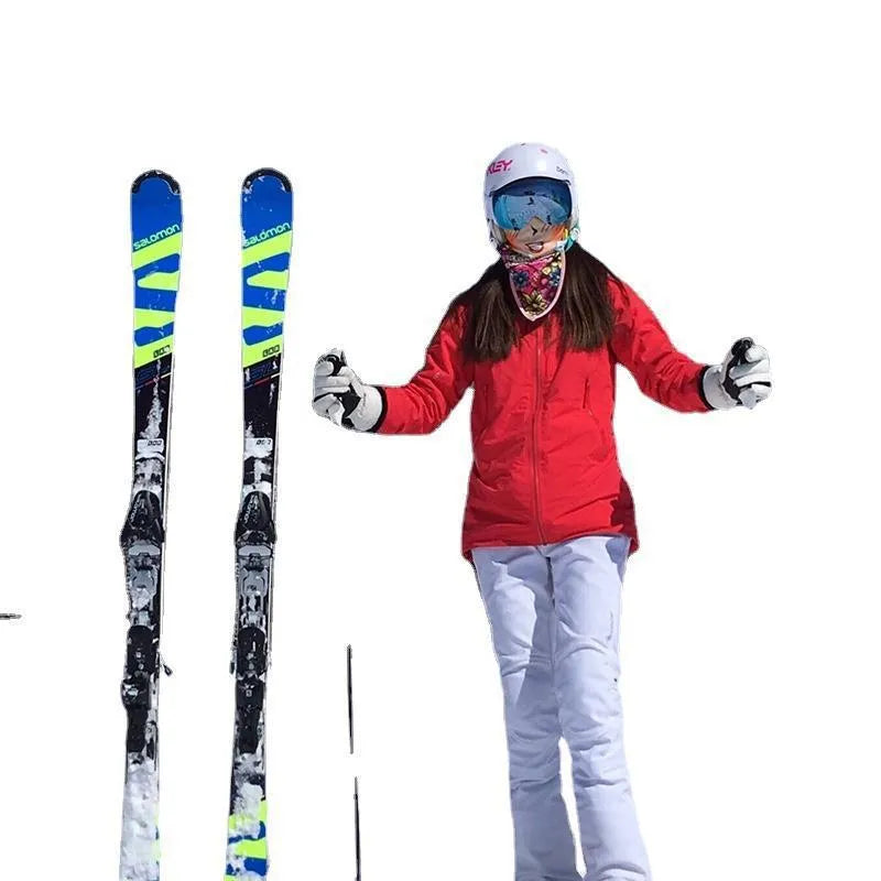 Adjustable skiing bandage with double-board shoulder strap and hook-and-loop fastening in four colour options