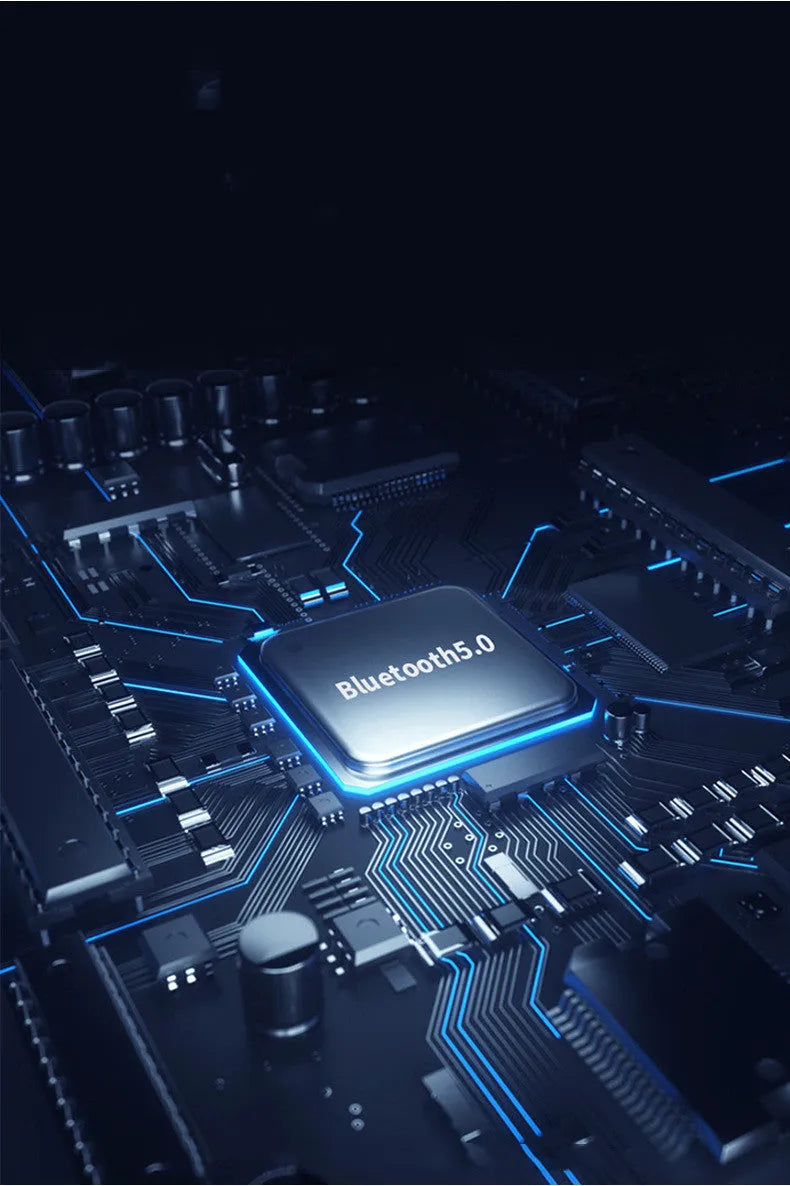 LED digital display Bluetooth 5.0 hanging ear wireless headset in T16 black and T17 black