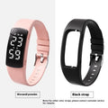 Smart waterproof electronic watch with vibration alarm on silicone strap, showing LED display and ABS case