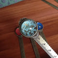 Handmade dried gypsophila flower bookmark with 12cm ruler and lace flower decorations