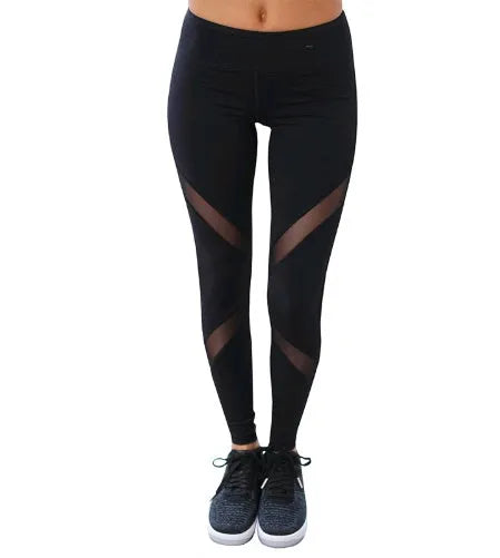 Black yoga pants with butterfly X mesh panels, milk silk 90% nylon 10% spandex, sizes S to XL
