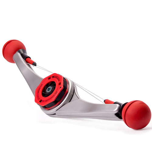 Red sports full-body arm with adjustable weight clasp and two snap rings for arm power training
