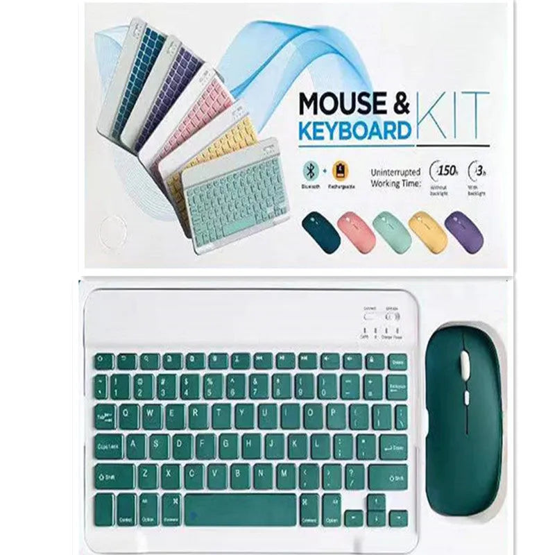 10-inch Bluetooth keyboard and mouse set in multiple colour options