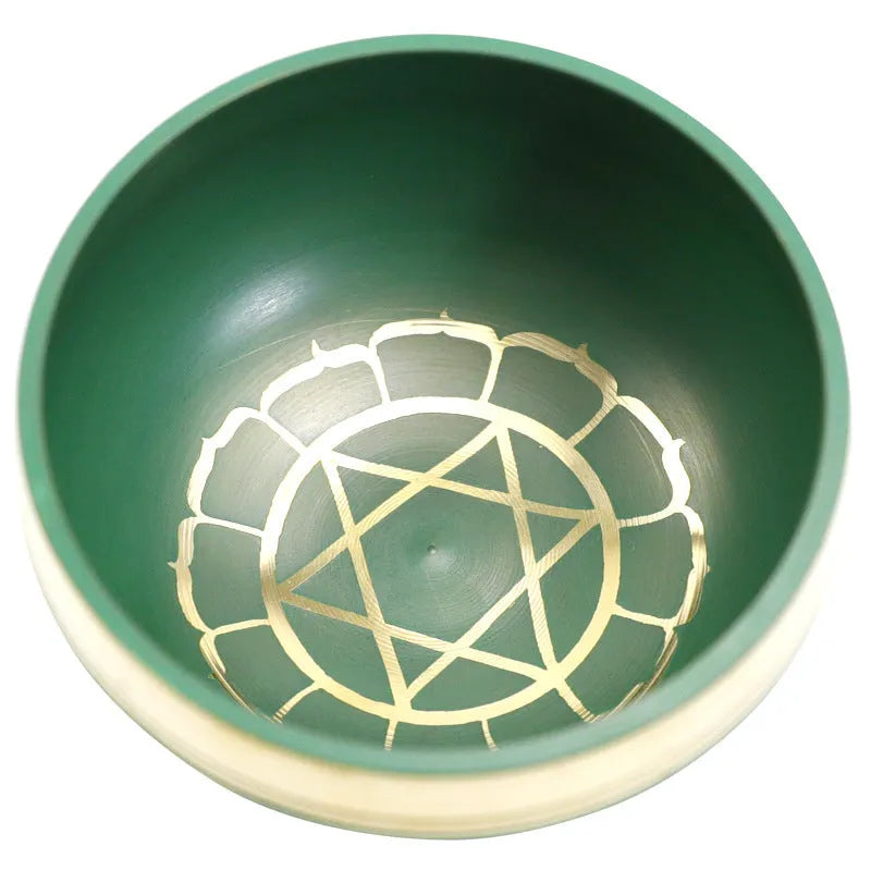 Handmade colourful 8cm singing bowl yoga meditation percussion instrument