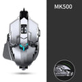 Forerunner MK500 wired esports gaming mouse in metallic black with USB cable